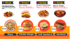Colourful combo menu design digital menu board
