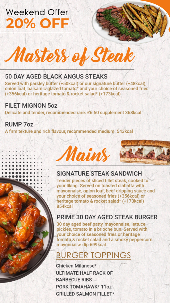 Lunch Wall Menu Part 2