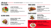 Spring lamb & wine dinner menu digital menu board